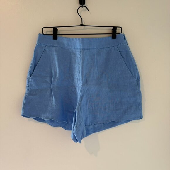 Abercrombie + Fitch Linen Short Set | Size Large / 31| Light Blue - Picture 4 of 7